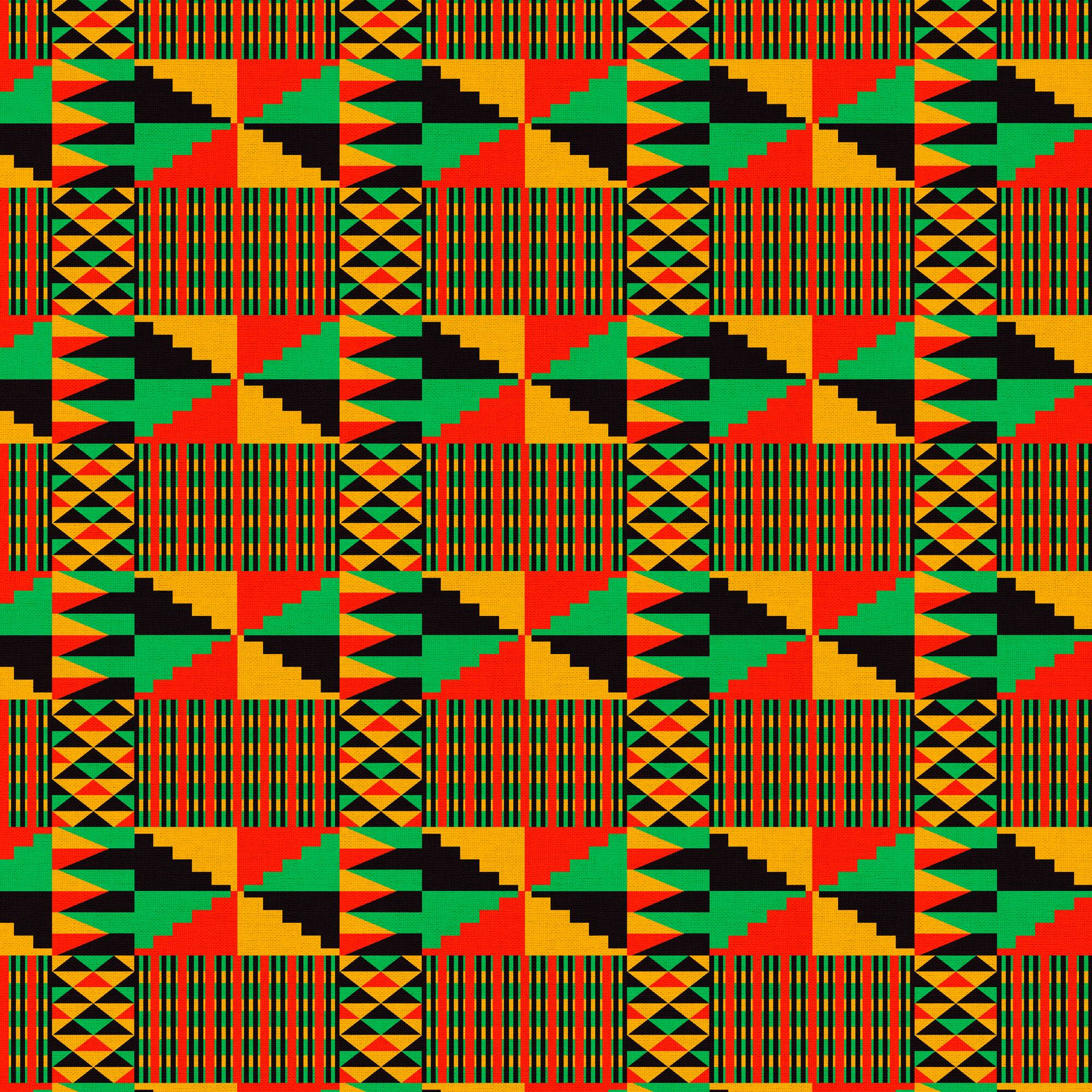 Kente Cotton Fabric Piece by Loops & Threads®